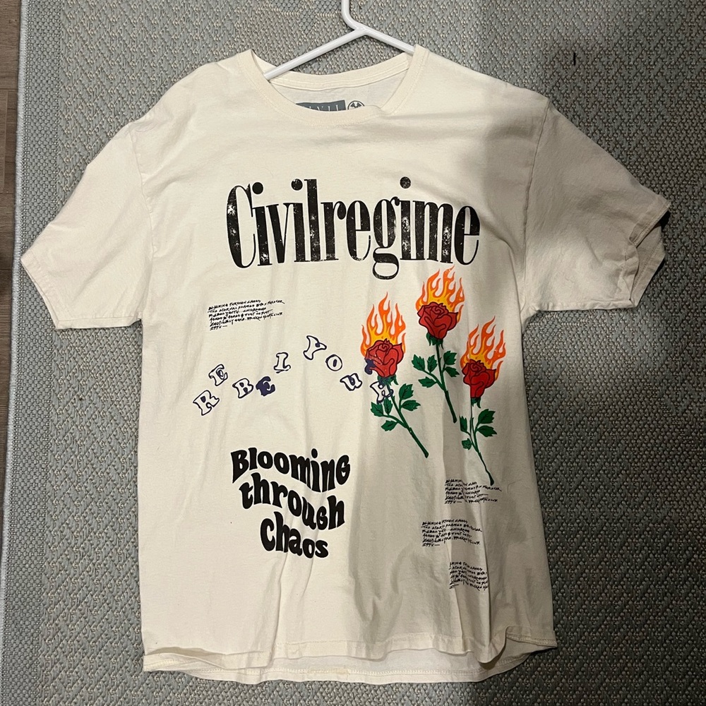 Civil Regime Blooming Through Chaos Graphic T-Shirt